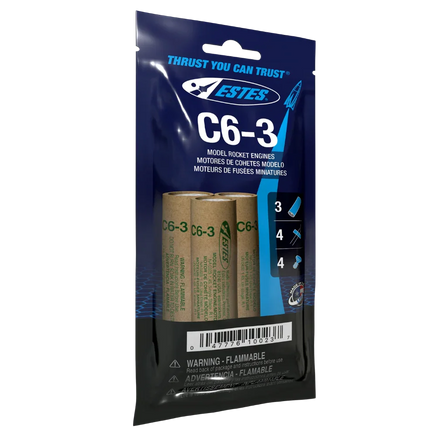 Estes Rockets C6-3 Engines - MPM Hobbies