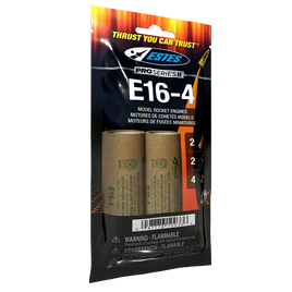 Estes Rockets E16-4 Engines (29 mm) - MPM Hobbies