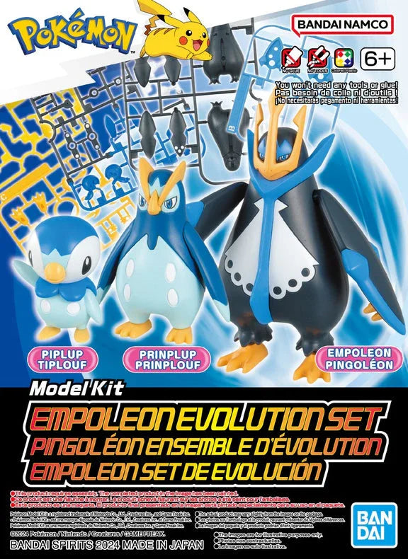 Pokemon Series 6 Empoleon Evolution Set Model Kit| MPM Hobbies