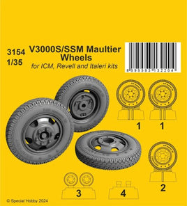 1/35 CMK V3000S/SSM Maultier Wheels for ICM kits