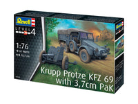 1/76 Revell Germany Krupp Protze KFZ 69 With 3.7cm PaK 3344 - MPM Hobbies