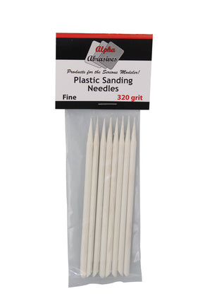 Alpha Abrasives White Fine Grit Plastic Sanding Needle - 0403