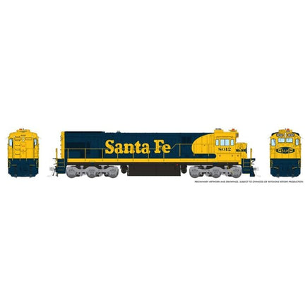 HO Rapido Trains C30-7 (DC/DCC/Sound): ATSF Early Scheme: #8012