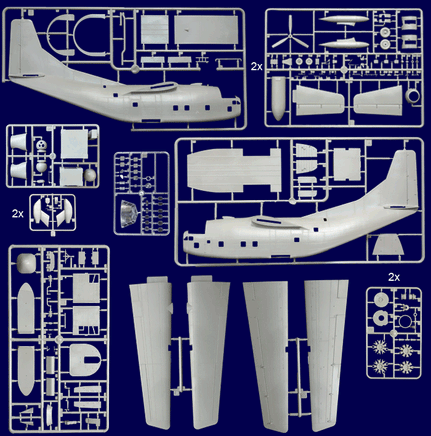 1/72 Roden Fairchild NC/AC-123K Black Spot - 58 - MPM Hobbies