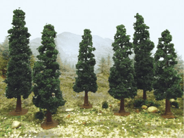 Multi Scale JTT - Conifer 5.5 to 6" 6pcs - 92135