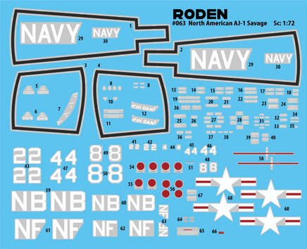 1/72 Roden North American AJ-1 Savage - 63 - MPM Hobbies