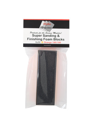 Alpha Abrasives Orange Super Sanding & Finishing Foam Block - 1003