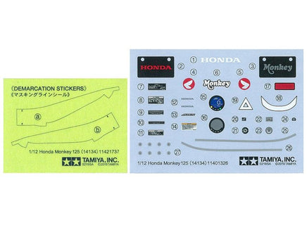 1/12 Tamiya Honda Monkey 125 - 14134 - MPM Hobbies