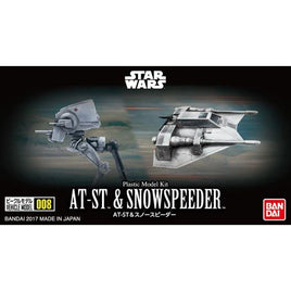 1/144 Bandai Star Wars AT-ST & SNOWSPEEDER Model 008 2373723 - MPM Hobbies