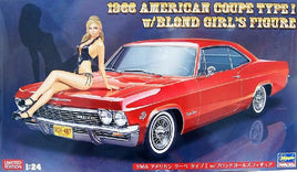 1/24 Hasegawa 1966 Chevy Impala Super Sport Car w/Girl Figure 52202 - MPM Hobbies