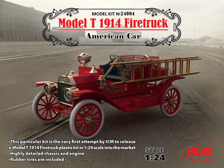 1/24 ICM Model T 1914 Firetruck - American Car 24004 - MPM Hobbies