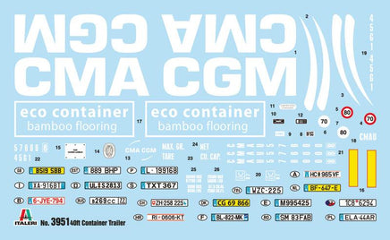 1/24 Italeri 40' Container Trailer 3951 - MPM Hobbies