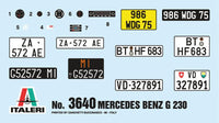 1/24 Italeri Mercedes Benz G230 - 3640 - MPM Hobbies