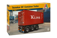 1/24 Italeri Tecnokar 20' Container Trailer 3887 - MPM Hobbies