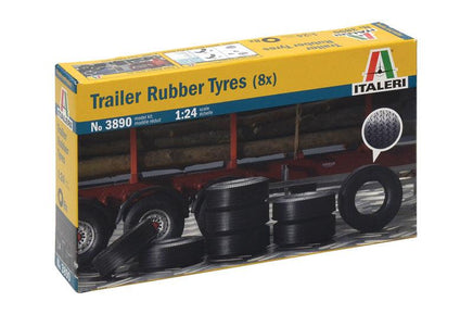 1/24 Italeri Trailer Rubber Tires (8x) 3890 - MPM Hobbies
