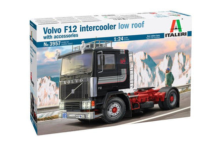 1/24 Italeri Volvo F12 Intercooler Low Roof w/Accessories 3957 - MPM Hobbies