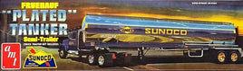 1/25 AMT "Sunoco" Chrome Plated Fruehauf Tanker Semi Trailer 1239.