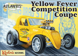 1/25 Atlantis Models Keeler's Kustoms Yellow Fever Competition Coupe - 13101