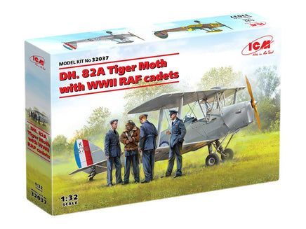 1/32 ICM DH. 82A Tiger Moth with WWII RAF Cadets 32037 - MPM Hobbies
