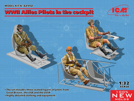 1/32 ICM WWII Allies Pilots in the Cockpit 32112 - MPM Hobbies