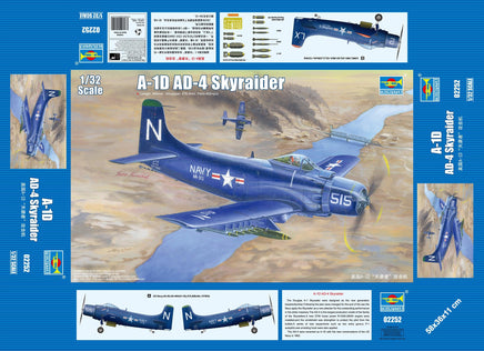 1/32 Trumpeter A-1D AD-4 Skyraider 02252 - MPM Hobbies