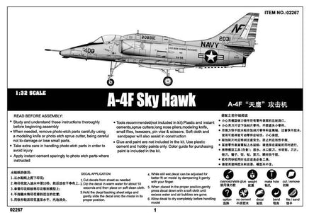 1/32 Trumpeter A-4F Skyhawk 02267 - MPM Hobbies