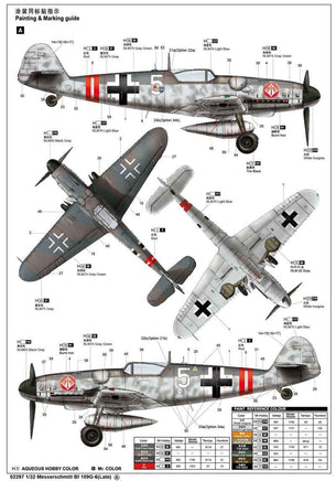 1/32 Trumpeter Messerschmitt Bf 109G-6 (Late) 02297 - MPM Hobbies