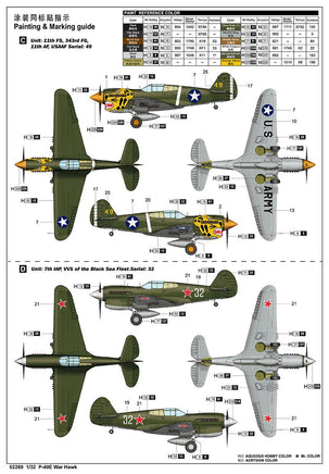 1/32 Trumpeter P-40E War Hawk 02269 - MPM Hobbies