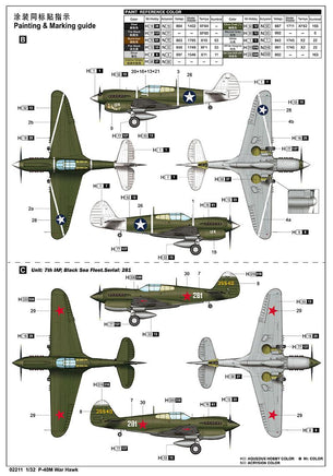 1/32 Trumpeter P-40M War Hawk 02211 - MPM Hobbies