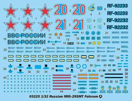 1/32 Trumpeter Russian MIG-29SMT Fulcrum 03225 - MPM Hobbies