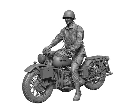 1/16 H3 Model WWII US para "Ironhorse rider" Inclde Bike 16107
