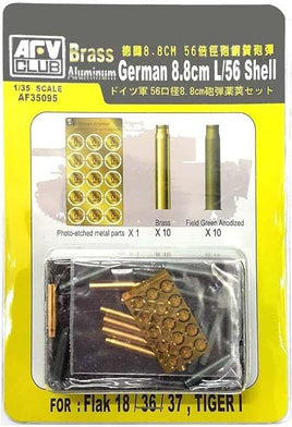 1/35 AFV GERMAN 8.8cm L/56 SHELL CASE (BRASS) AF35095 - MPM Hobbies