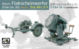 1/35 AFV GERMAN SW-36 60cm SERCHLIGHT/WITH SD.AH.51 TRAILER AF35125 - MPM Hobbies