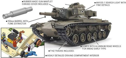 1/35 AFV M60A2 PATTON MAIN BATTLE TANK EARLY VERSION AF35238 - MPM Hobbies