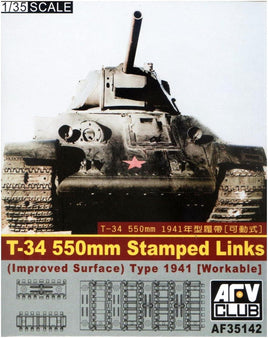 1/35 AFV T-34 550mm Stamped Links Type 1941 (Workable) AF35142 - MPM Hobbies