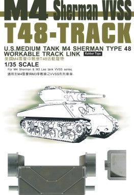 1/35 AFV T48 Track for M4 Sherman/M3 Lee VVSS Series AF35038 - MPM Hobbies