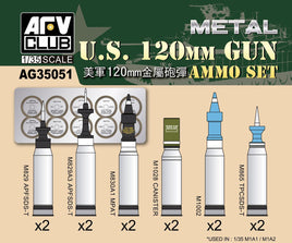 1/35 AFV US 120mm Gun Ammo Set AG35051 - MPM Hobbies