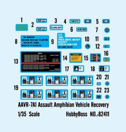 1/35 Hobby Boss AAVR-7A1 Assault Amphibian Vehicle Recovery 82411.