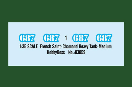 1/35 Hobby Boss French Saint-Chamond Heavy Tank - Medium 83859 - MPM Hobbies