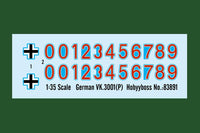 1/35 Hobby Boss German VK.3001 (P) 83891 - MPM Hobbies