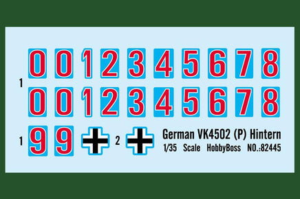 1/35 Hobby Boss German VK4502 (P) Hintern 82445 - MPM Hobbies