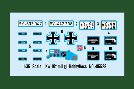 1/35 Hobby Boss LKW 10t mil gl 85528 - MPM Hobbies