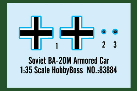1/35 Hobby Boss Soviet BA-20M Armored Car 83884 - MPM Hobbies