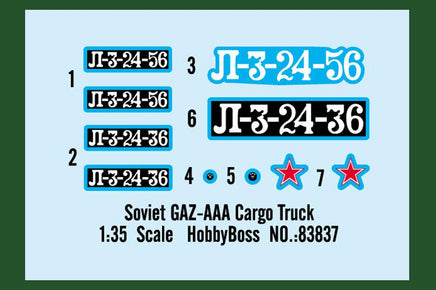 1/35 Hobby Boss Soviet GAZ-AAA Cargo Truck 83837 - MPM Hobbies