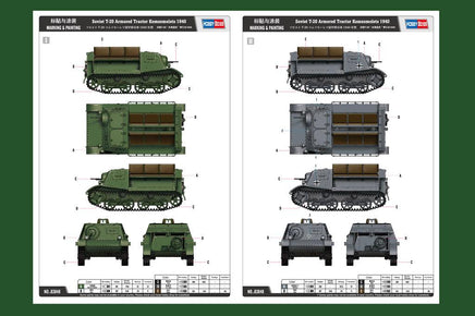 1/35 Hobby Boss Soviet T-20 Armored Tractor Komsomolets 1940 83848 - MPM Hobbies
