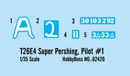 1/35 Hobby Boss T26E4 Super Pershing Pilot No. 1 - 82426 - MPM Hobbies