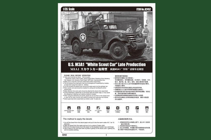 1/35 Hobby Boss U.S. M3A1 "White Scout Car" Late Production 82452 - MPM Hobbies