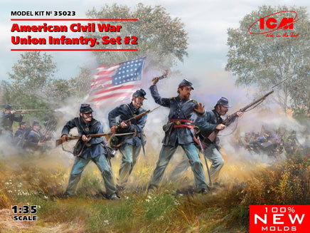 1/35 ICM American Civil War Union Infantry Set #2 35023 - MPM Hobbies