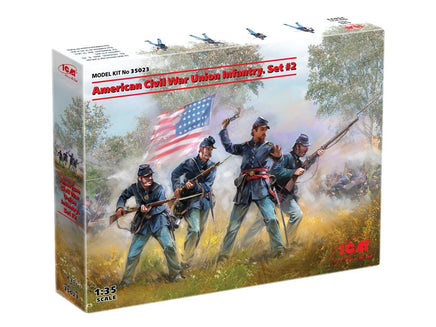 1/35 ICM American Civil War Union Infantry Set #2 35023 - MPM Hobbies
