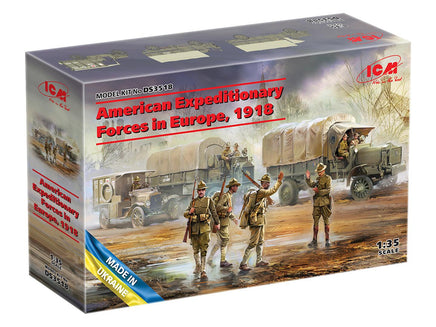 1/35 ICM American Expeditionary Forces In Europe, 1918 - DS3518 - MPM Hobbies